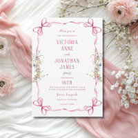 Casamento Físico com Quadro de Fita Rosa