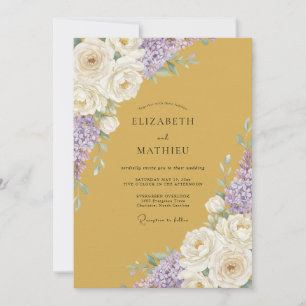 Convites Casamento Flor de Âmbar e Ametista
