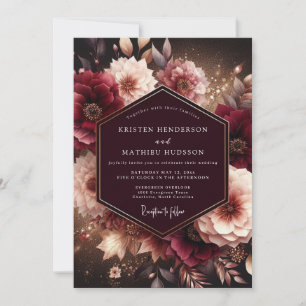 Convites Casamento Flor de Ameixa Moody