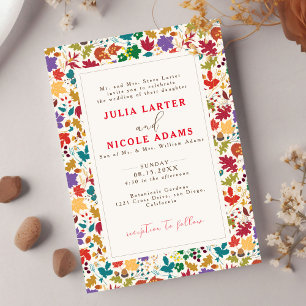 Convites Casamento Flor de Campo Amarela Mostarda Roxa na P