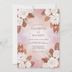 Convites Casamento Flor de Cobre Malva