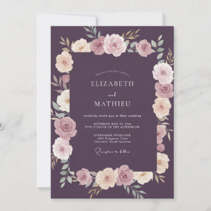 Convites Casamento Flor de Eucalipto Beijo de Ameixa