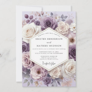 Convites Casamento Flor de Lavanda