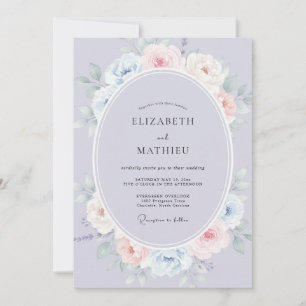 Convites Casamento Flor de Lavanda Etérea