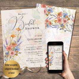 Convites Casamento Flor de LeahG Primavera Summer Boho