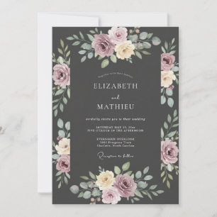 Convites Casamento Flor de Malva