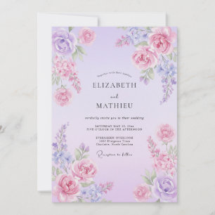 Convites Casamento Flor de Sonho Lavanda