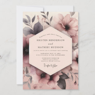 Convites Casamento Flor de Umbral Mauve