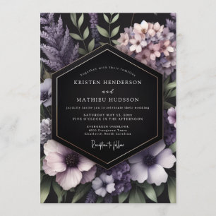 Convites Casamento Flor Nocturna Violeta