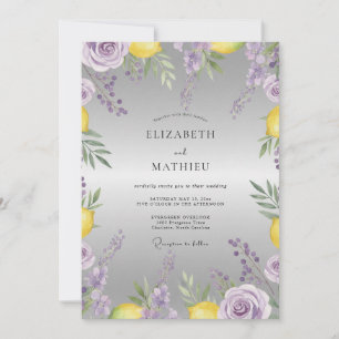 Convites Casamento Flor Silvestre Citrino Âmbar