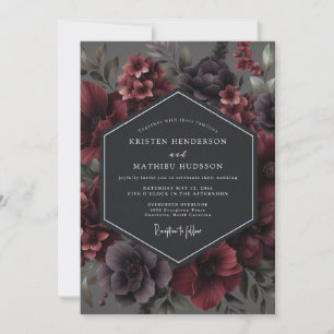Convites Casamento Flora Garnet Moody