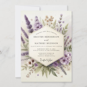 Convites Casamento Flora Sussurrando Lavanda