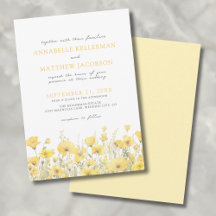 Casamento Floral Amarelo de Flores Silvestres Botâ