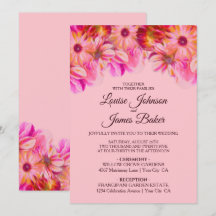 Casamento Floral Amarelo-Rosa Elegante