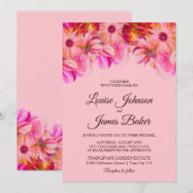 Casamento Floral Amarelo-Rosa Elegante