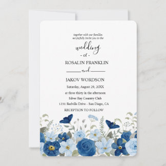 Convites casamento floral aquarela