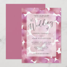Casamento Floral Aquarela Rosa Boho Blush