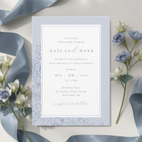 Casamento Floral Azul Delicado