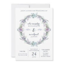 Casamento Floral Azul e Púrpura