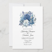 Casamento Floral Azul Empoeirado