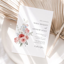 Casamento Floral Azul Empoeirado Rosado