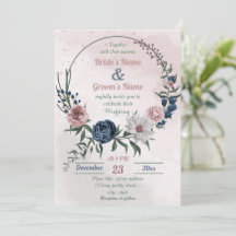 casamento floral azul-rosa e verde-floral branco