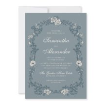 Casamento Floral Azul Vintage