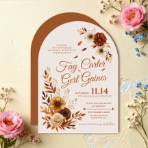 Casamento Floral Bege Sienna Queimada Outono Rústi