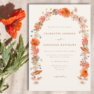 Convites Casamento Floral Boho