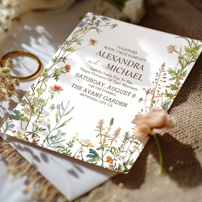 Convites Casamento Floral Boho Country (Criador carregado)