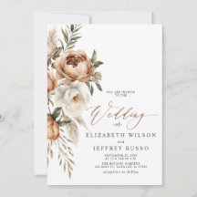 Casamento Floral Boho Outono Pampas Terracota Rúst