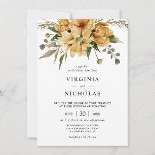Convites Casamento Floral Boho Rústico Moderno