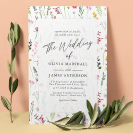 Convites Casamento Floral Boho Selvagem