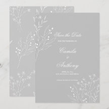 Casamento Floral Boho Silver White Corner