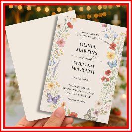 Convites Casamento Floral Boho Terracota