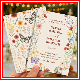 Convites Casamento Floral Boho Terracota