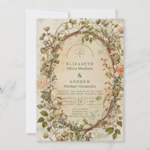 Convites Casamento Floral Boho Tons Terrosos Modernos
