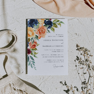 Convites Casamento Floral Botânico
