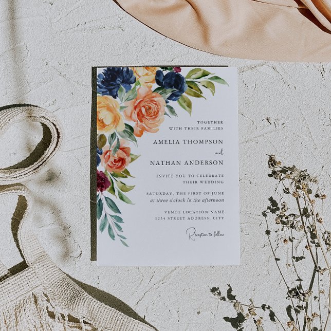Convites Casamento Floral Botânico (Criador carregado)