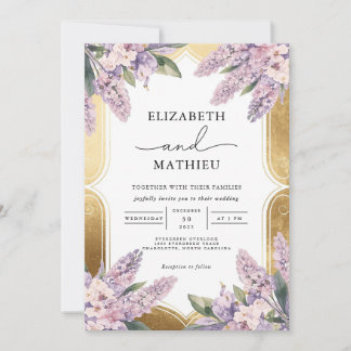 Convites Casamento Floral Botânico Elegante