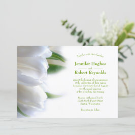 Convites Casamento Floral Branco do Orçamento Clássico e Ro