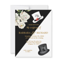 Casamento Floral Branco e Preto do Orçamento