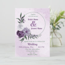 casamento floral branco e roxo