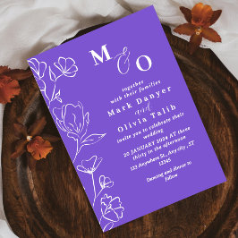 Convites Casamento Floral Branco Elegante