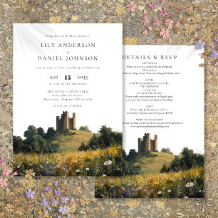 Convites Casamento Floral Campestre Tudo Em Um no Castelo