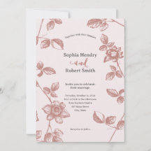 Casamento Floral Cinzento-Rosa-Russo