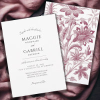 Casamento Floral com o Toile Dusty Rosa