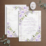 Convites Casamento Floral da Lavanda Lilac Dourada Marble<br><div class="desc">Crie o convite perfeito para o casamento com este design de cor d'água da lavanda lilás da moda, com um fundo falso de mármore da Carrera, tipografia de guião escrita à mão e pó de ouro falso. Entre em contato com o designer para produtos correspondentes. Muito obrigado por apoiar a...</div>