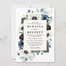 Casamento Floral de Anemone Dusty Thistle Blue Bur