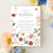 Casamento Floral de Aquarela das Flores de Jardim 